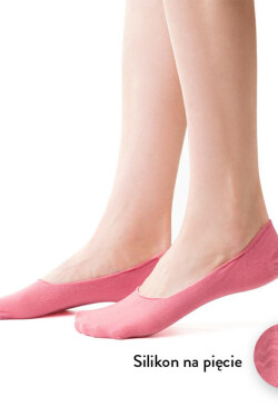 Dámské bavlněné ponožky se silikonem 058 růžová 38-40