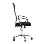 Kancelářská židle, houpací mechanismus, šedá síťovina, KA-E305 GREY