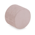 PLUSH NEST PLUSH NEST Podlahový puf kulatý Prémiový manšestr světle růžový Ø 40 × 30 cm