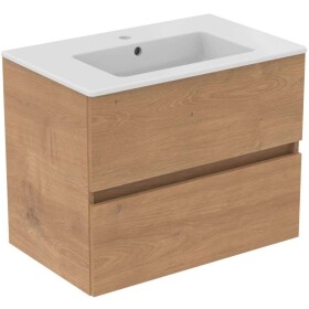 IDEAL STANDARD - Eurovit+ Skříňka s umyvadlem, 55x70x44 cm, 2 zásuvky, přírodní dub R0573Y8