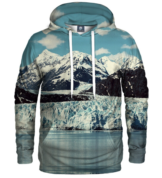 Mikina s kapucí H-K AFD102 tyrkysová - Aloha XL