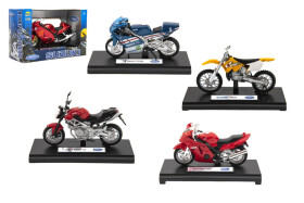 Motorka Welly kov 11cm 1:18 mix druhů v krabičce