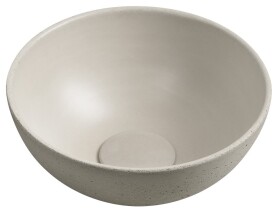 SAPHO - MINOR betonové umývátko na desku, Ø 26cm, písková mat MR26014