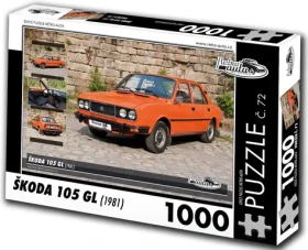 RETRO-AUTA Puzzle č. 72 Škoda 105 GL (1981)