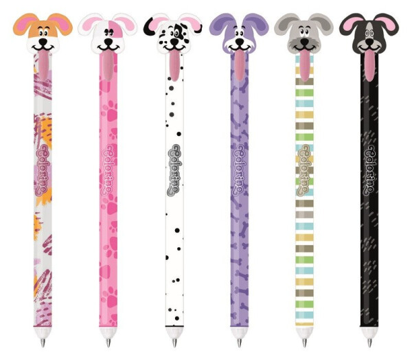 Gumovatelné pero Pejsci (mix)