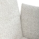 Židle jídelní, krémová látka, černý kov, otočný mechanismus 90°/90° (L/P) - funkce reset