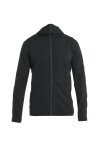 Pánská merino mikina ICEBREAKER Mens 560 Realfleece EleMtal II LS Zip H, Black velikost: XXL