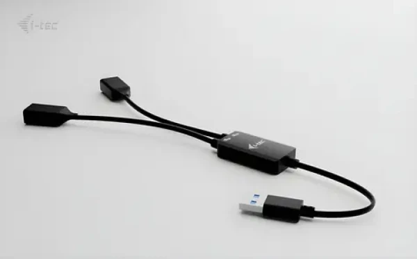 I-tec USB-A Cable HUB 2 port / Kabelový USB hub / 2× USB-A / 5 Gbps (U3CBLHUB2A)