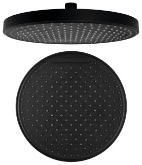 SAPHO - Hlavová sprcha, průměr 255, silikon trysky, ABS/černá mat SK151B