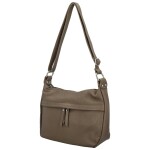 Luxusní dámská kožená crossbody kabelka Lukas, hnědá