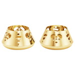 Georg Jensen Čajový svícen 2025, 2 ks, pozlacený 18 karátovým zlatem -