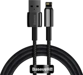 Baseus CALWJ-01 Kabel USB-A (M) - Lightning (M) 1 m černá (CALWJ-01)