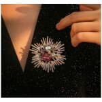 Exkluzivní brož Swarovski Elements Marchegiana, Zlatá