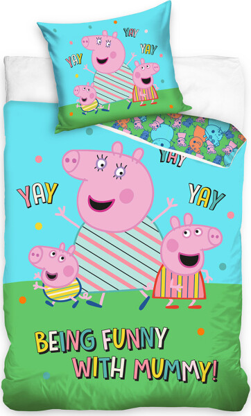 Dětské povlečení Prasátko Pepina Nejlepší Maminka