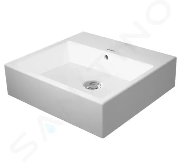 DURAVIT - Vero Air Umyvadlová mísa 500x470 mm, s přepadem, bez otvoru pro baterii, bílá 2352500060