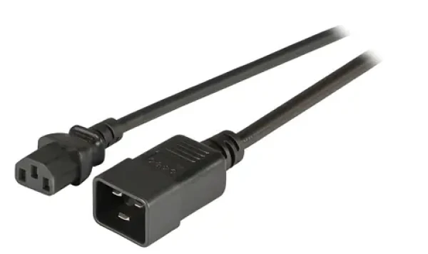 EFB EK531.1,8V2 černá / Prodlužovací napájecí kabel / C20 - C13 / 1,8 m (EK531.1,8V2)