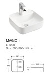COMAD - Umyvadlo na desku MAGIC 40 5907441298056