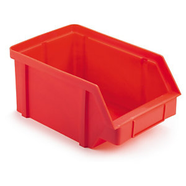 32 x Plastový ukládací zásobník 224 x 144 x 108 mm, červený, objem 1.6l, nosnost 5kg