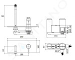 PAFFONI - Light Baterie pod omítku s tělesem, černá mat LIG104NO