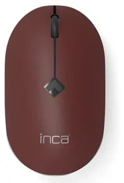 INCA IWM-231RB černá, hnědá / Myš / Bezdrátová 2.4 GHz / 1600 DPI / 4 tlačítka / Tichý klik (IWM-231RB)