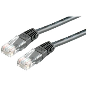 Roline 21.15.0545 RJ45 síťové kabely, propojovací kabely CAT 5e U/UTP 2.00 m černá 1 ks