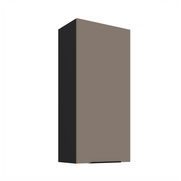 Horní skříňka Aria 50 G-108 1F Barva korpusu: Černá, Barva dvířek: TA - Sandgrau AFM