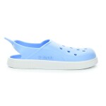 Boatilus Cloggy Celeste/White pantofle