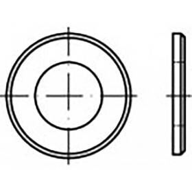 Podložka 23 mm 39 mm ocel 200 ks TOOLCRAFT TO-6853719