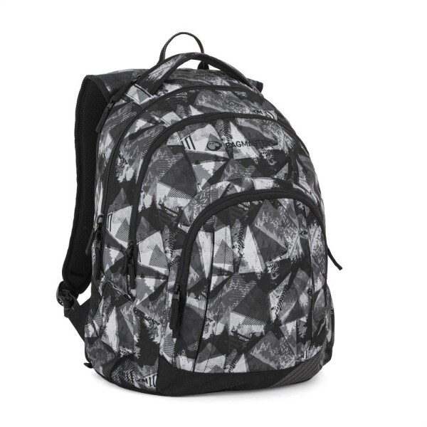 Bagmaster LINCOLN 26 A studentský batoh – černo-bílý