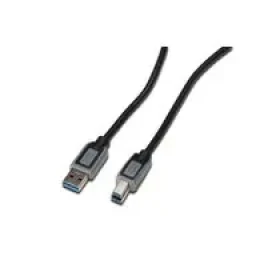 Digitus USB 3.0 kabel A/samec na B-samec 1,8m, černošedý (DK-112301)