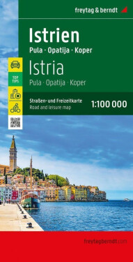 Istrie 1:100 000 automapa rekreační mapa