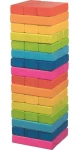 GOKI Balanční hra dřevěná věž Jenga duhová