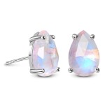 Emporial stříbrné náušnice GU-DR8927E-SILVER-MOONSTONE