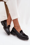 Dámské mokasiny z eko kůže černé Cailen 39