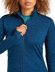 ICEBREAKER Wmns 300 RealFleece Descender LS Zip, Atlantis (vzorek) velikost: S