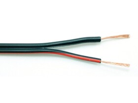 Dvojlinka CYH - 2x 0,15 mm2 černo rudá
