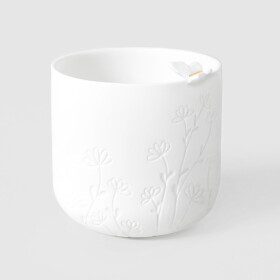 Räder Porcelánový svícen na čajovou svíčku Butterfly on top, bílá barva, porcelán