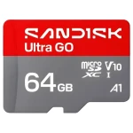 SanDisk Ultra GO microSDXC 64 GB / Paměťová karta / UHS-I / Class 10 / A1 / čtení: až 140 MB/s (SDSQUGN-064G-GN6MN)