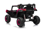 Mamido Elektrické autíčko Buggy Madman růžové | UTV-MX 4x4 | EVA kola | 12V 10Ah | EKO kůže