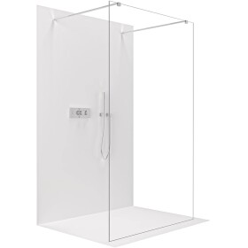 CERANO Sprchová zástěna Walk-in Onyx Duo L/P - 8 mm - hranatá vzpěra - chrom, transparentní sklo - 70x200 cm