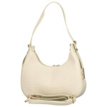 Stylová dámská koženková kabelka na rameno Agatha, krémová