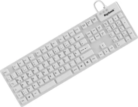 Keysonic KSK-8030 IN bílá / Průmyslová klávesnice / USB / IP68 / 105 kláves / DE (28063)