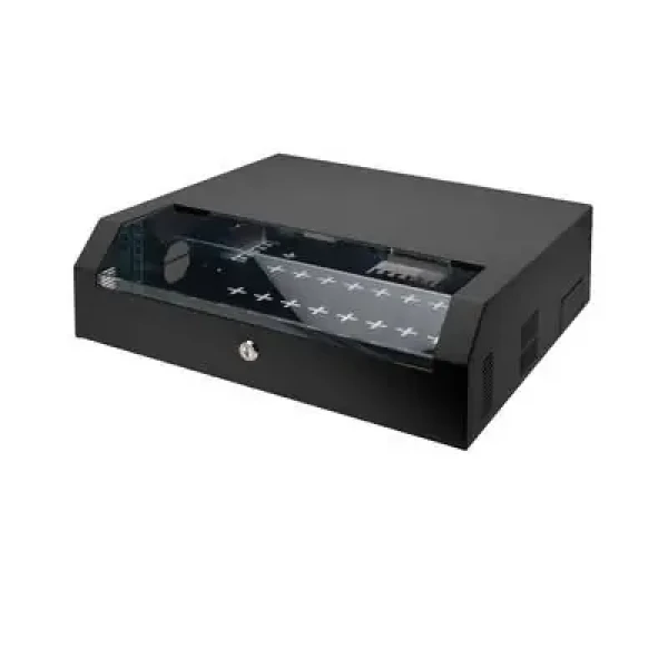 Digitus SOHO Slim DN-19 04U-PB-B černá / Nástěnný rozvaděč / 19" / 3U + 2U / hl. 265 mm (DN-19 04U-PB-B)