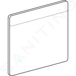 GEBERIT - Option Zrcadlo s LED osvětlením, 700x650 mm 819270000