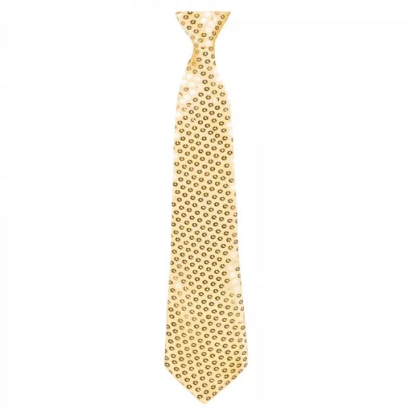 R-Kontakt.cz Kravata zlatá flitrová 40 cm