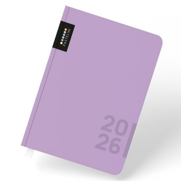 Diář A5 denní 2026 PASTELINI fialová
