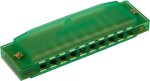Hohner Translucent Harp C, green, hardcase