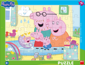 Puzzle deskové Peppa Pig: Sourozenci 40 dílků