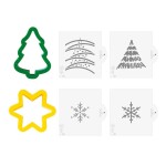 Decora vykrajovátka se stencily Vánoce (2 vykrajovátka, 4 stencily)