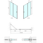 POLYSAN - ZOOM sprchové dveře 1200, čiré sklo ZL1312
